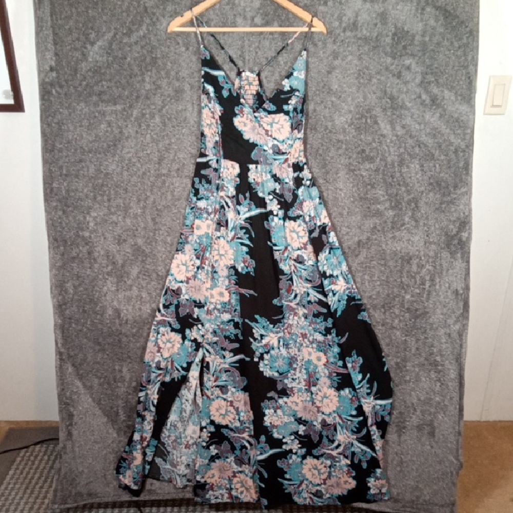 Free People Intimately Through The Vine Maxi Dress Floral Print Womens S-P - Picture 3 of 10